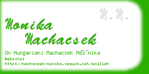 monika machacsek business card